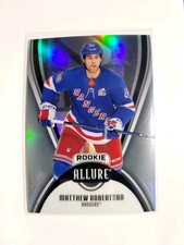 2025-26 UD Allure Hockey Matthew Robertson RC Black Rainbow #113