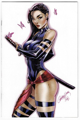#ad Psylocke Ninja #5 J Scott Campbell Virgin Variant NM $100.00