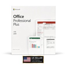 Microsoft Office Professional Plus 2019 DVD 1 PC Windows New Sealed Full Version