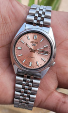 Seiko 5 SNX Salmon Dial 7009-3171 Automatic Watch Day/Date Japan