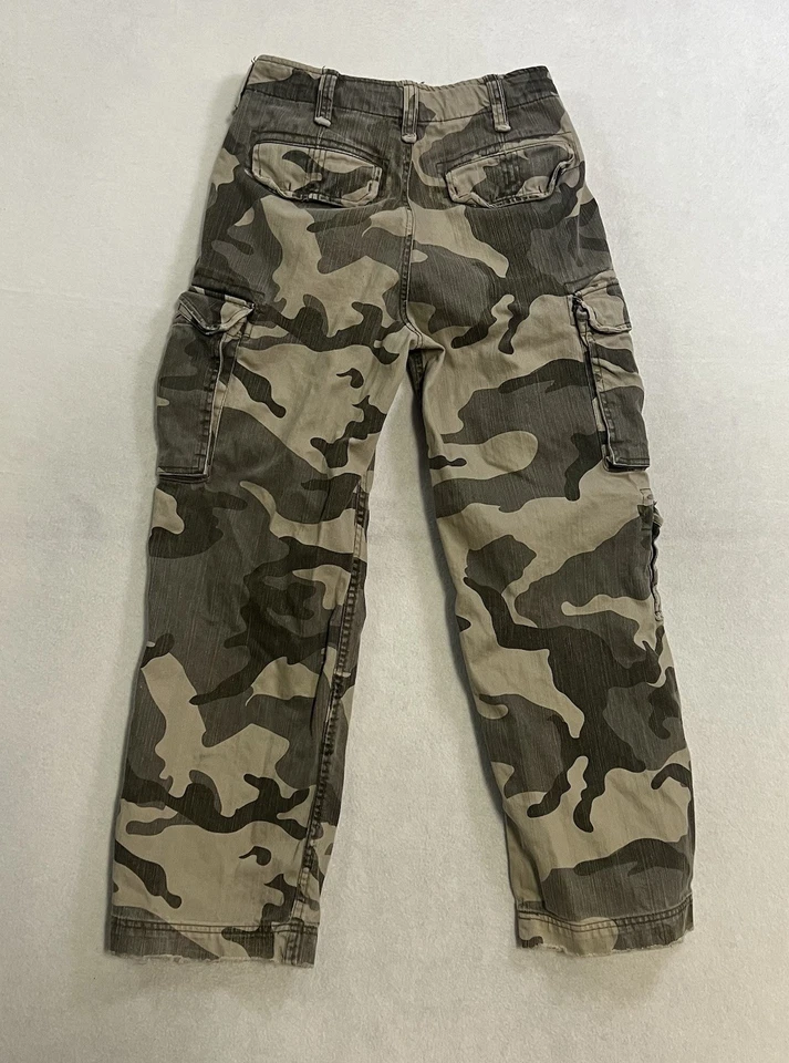 APCO Pants Camo Camouflage Cargo Military Grunge Distressed Youth Girls Size 14 - Image 2 of 4