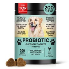 Probiotics for Dogs Gut Digestive Health Probiotic Chews for Dogs Digestive E...
