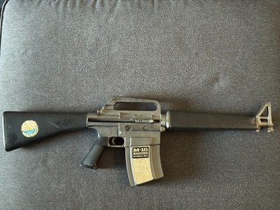 Vintage 1966 Mattel M 16 Marauder Toy Automatic Rifle - Sound Works - No Tip