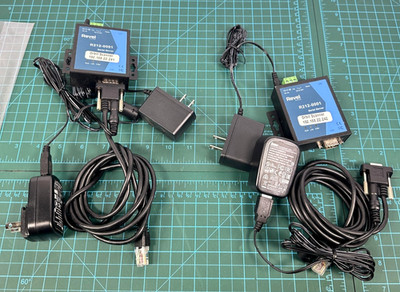 Revel Orbit Scanner Interface R212-0001 Lot Of 2 Serial RS232 Ethernet Adapter