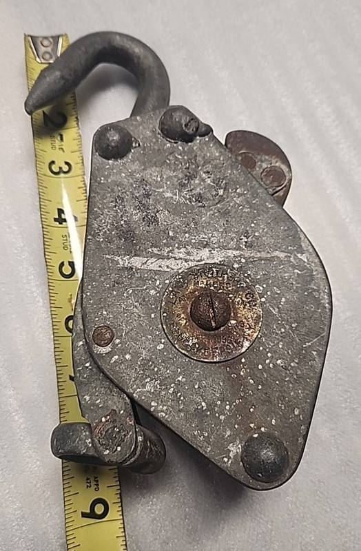 vintage pulley, and other old tools in seller's other items section   CLEARANCE