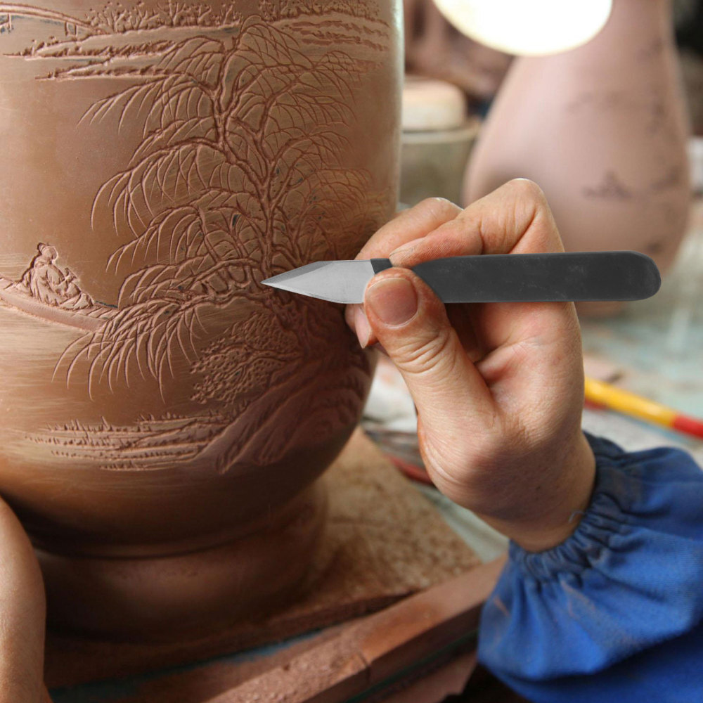 4Pcs Stainless Steel Clay Carving Tools for Sculpting & Engraving