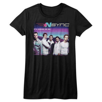 N-Sync Boy Band It's Gonna Be Me Women's Fitted T Shirt Dance Pop Music