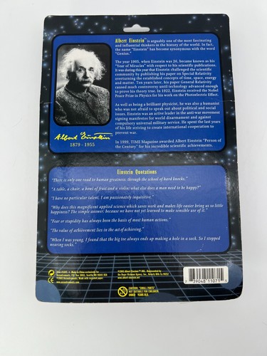 2003 Albert Einstein #11071 Poseable Action Figure Accoutrements NIB - 第 2/6 張圖片