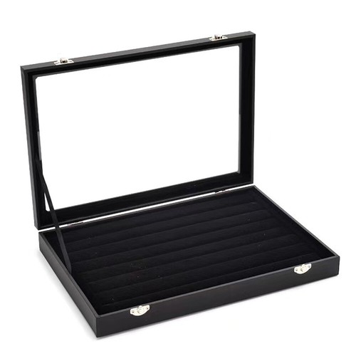 Schmuck Aufbewahrungsbox schwarz Display Halter Armband Ohrringe Halskette Organizer - Bild 7 von 24