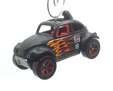 Christmas Ornament for Volkswagen Baja Bug Black Flames