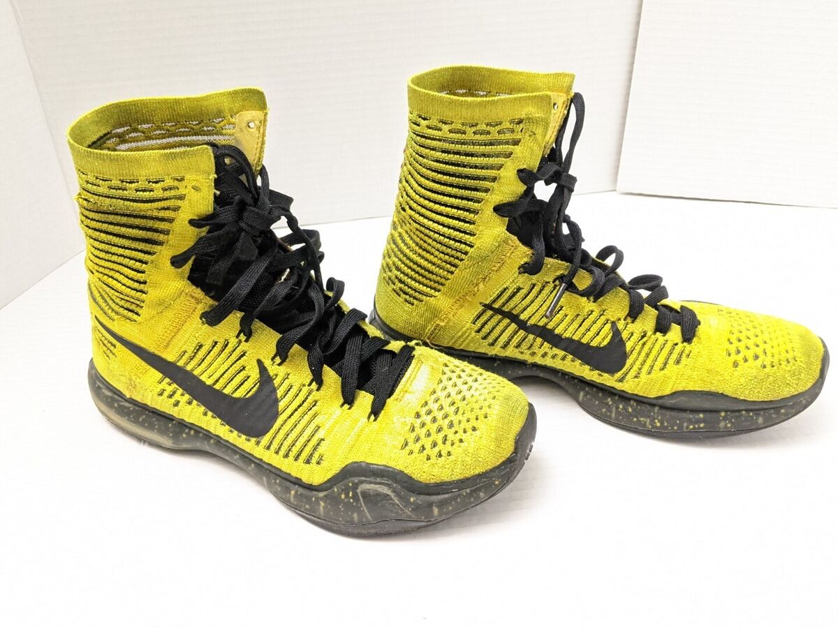Nike Kobe 10 Elite Opening Night Volt Yellow Black (802762 Nike Kobe 10 Elite Opening Night Volt Yellow Black (802762