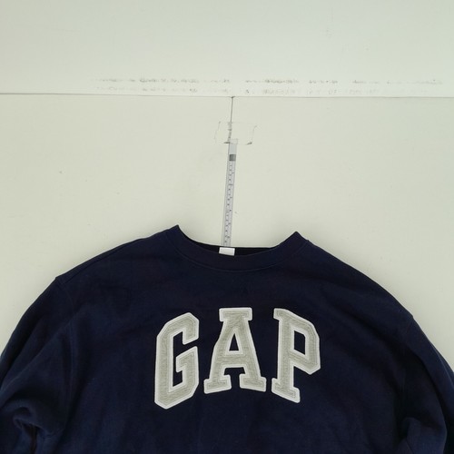 GAP Jersey Grande Azul Hombre Pullover Sudadera Logo Bordado - Imagen 2 de 11