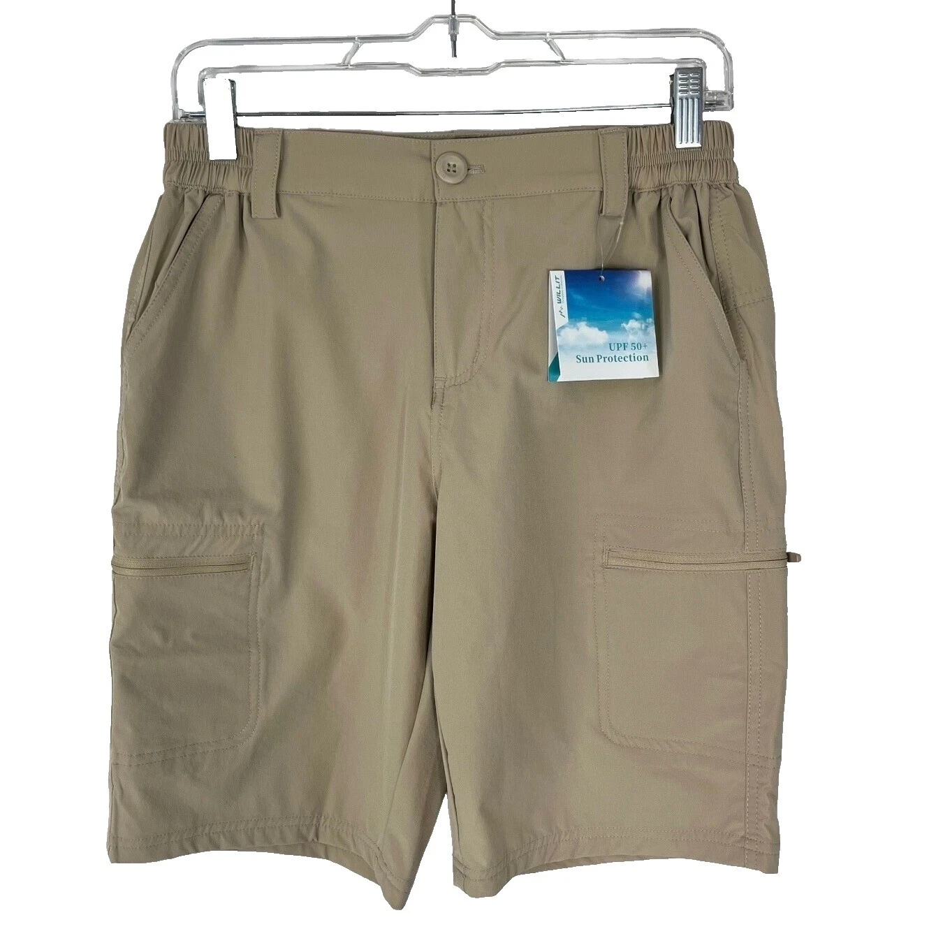 Pantalones Cortos Cargo Patrón sólido de Nylon para De mujer