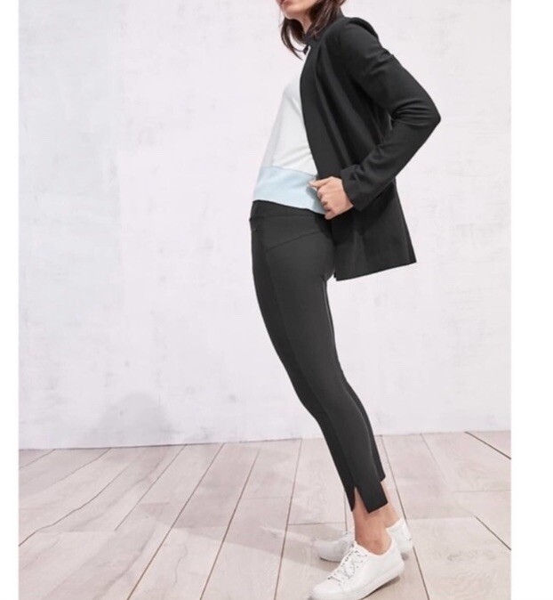 Athleta Medium Solid Black Stellar Tight Trouser … - image 3