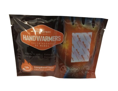 Warmspark Hand Warmers Long And Well Heat 12 Hour 100% Natural Pack Of 2