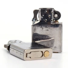 Zippo replacement fluid lighter insert plus Metal fuel saving gasket/ Silver