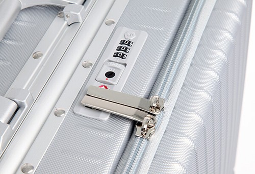 Swiss Aluminium Luggage Carry On Travel Hard Suitcase Lightweight TSA S8610A 20" - Picture 12 of 12