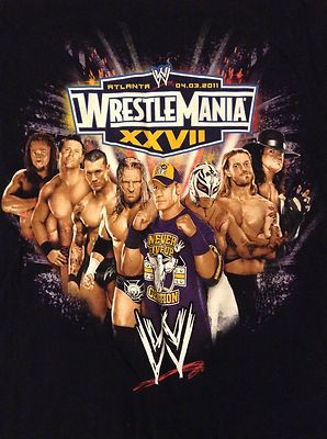 T-shirt WWE Wrestlemania 31 Homme Taille XL Noir - Occasion Très Bon état (léger Défaut Graphique)