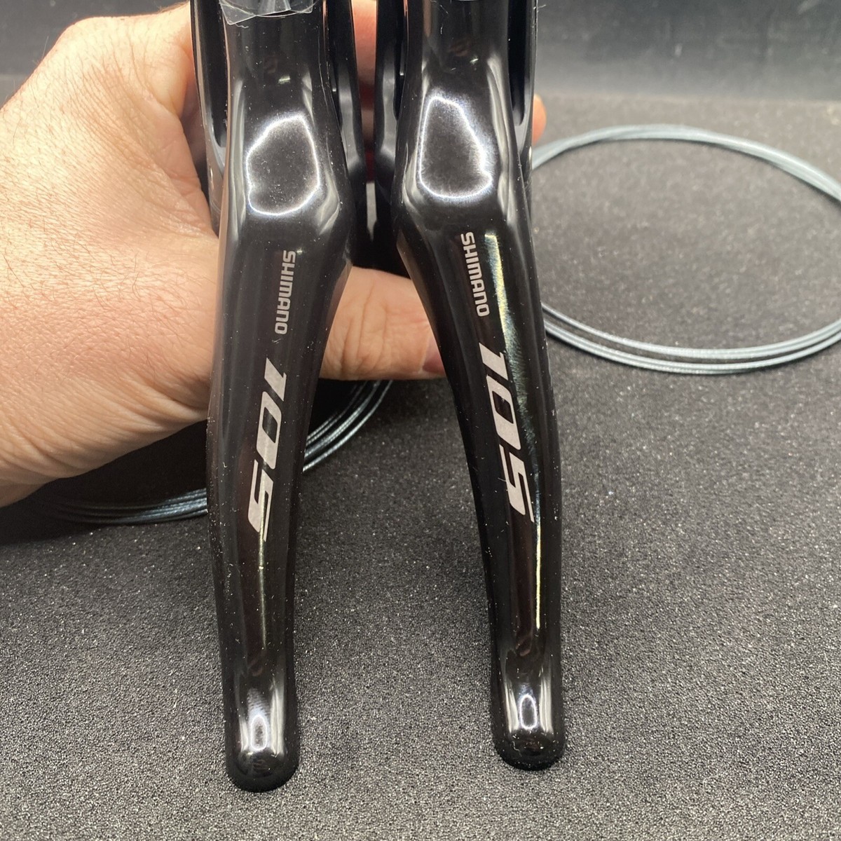 値下げしました！Shimano 105 シフター ブラック Shimano 105 5800 2 x 11 Speed STI Shifter Set Including