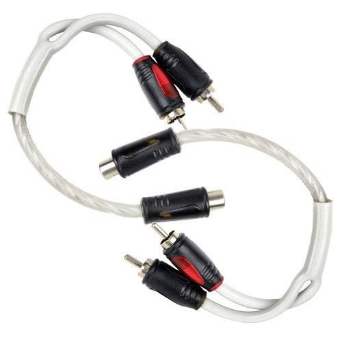 2 Cavi Audio Jack 6,35mm Maschio - Doppio RCA Maschio, 0,9m, Per Mixer E Amplificatore - 2