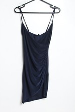 Prettylittlething Womens Strappy Evening Dress - Blue - Size 6 (F58). NEW