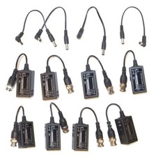 4 PAIRS BNC to RJ45 Twisted Pair Passive Video Balun Connector PTZ CCTV