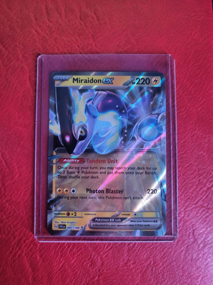 Pokémon TCG Miraidon ex Scarlet & Violet - Base Set 081/198 Holo Double Rare