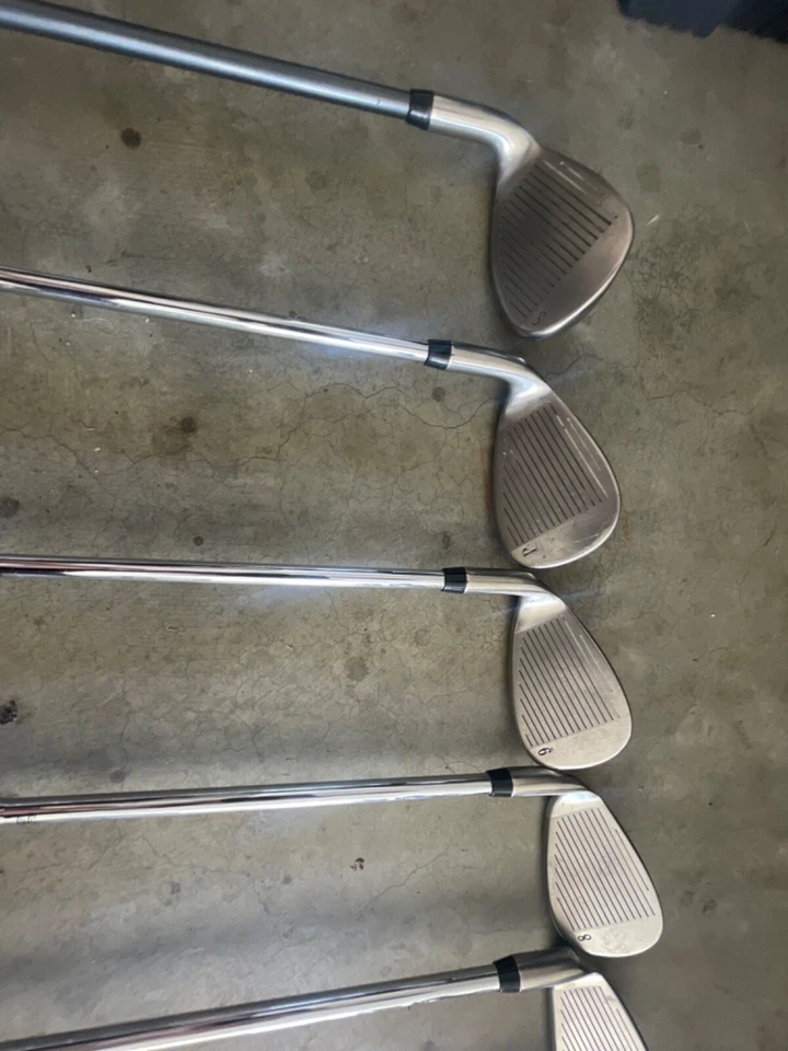 Juego de hierros Nickent GH Plus 450 punto negro diestro 3-pw varillas de acero R flex Foto 4 de 4