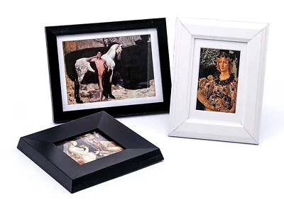 3er Set Vintage Kunstdrucke mit Bilderrahmen 3-tlg. - Bild 1 von 4