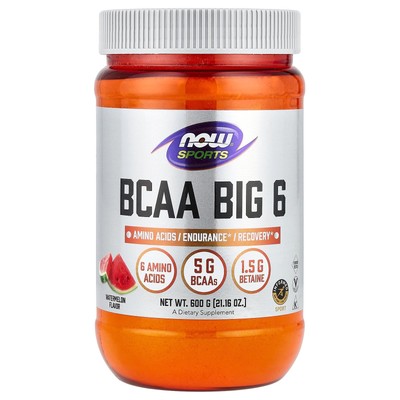 Sports, BCAA Big 6, Watermelon, 21.16 oz (600 g)