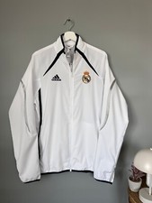 Real Madrid Teamgeist Jacket 2006x2021 White Soccer Adidas HA2537 Mens Size M