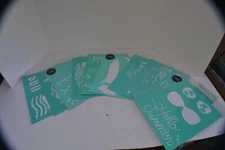 CHALK COUTURE 8.5"x11" Reusable Adhesive Silkscreen Stencils - NEW - LOT of 10