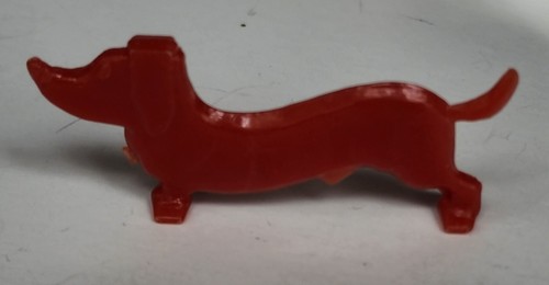 1957 Vintage Premium Cracker Jack Prize Toy Dachshund Dog Stand Up