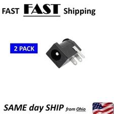 5.5x2.1mm Female DC Power Jack Connector - Replacement Power Jack Board Mount