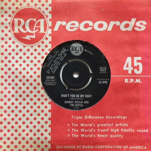 1965 PROMO JOHNNY DEVLIN PAUL McCARTNEY BEATLES*WON'T YOU BE MY BABY/WALK CAT*45 - Picture 4 of 16