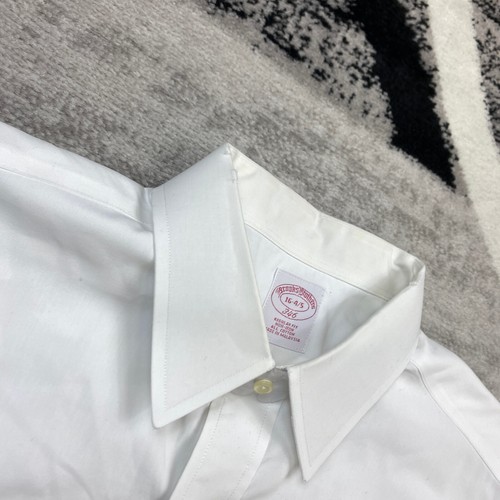 Brooks Brothers Button Shirt 16.5 - 4/5 White Outdoor Dress Preppy Casual Formal - Picture 7 of 14