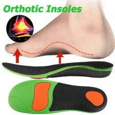 1/2Pairs Orthotic Shoe Insoles Inserts Flat Feet High Arch Support For Fasciitis