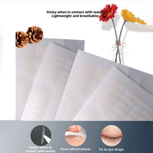 !Futina Lace Invisible Double Fold Eyelid Makeup Color Waterproof Tape Sticker - Imagen 9 de 12