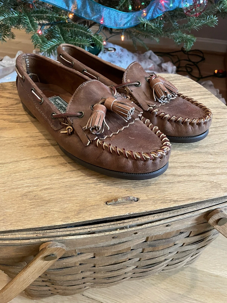 Ralph Lauren Polo Country Leather Tassel Loafer Moccasin Shoe Men 8D Made USA