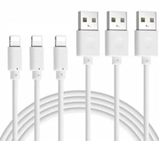 3-PACK USB Fast Charger Cable Cord to For iPhone 14 13 12 11 X XS Pro Max