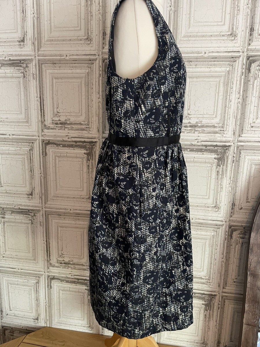 Oleg Cassini Dress Designer size 10 Brocade Patterned 1950's Lindy