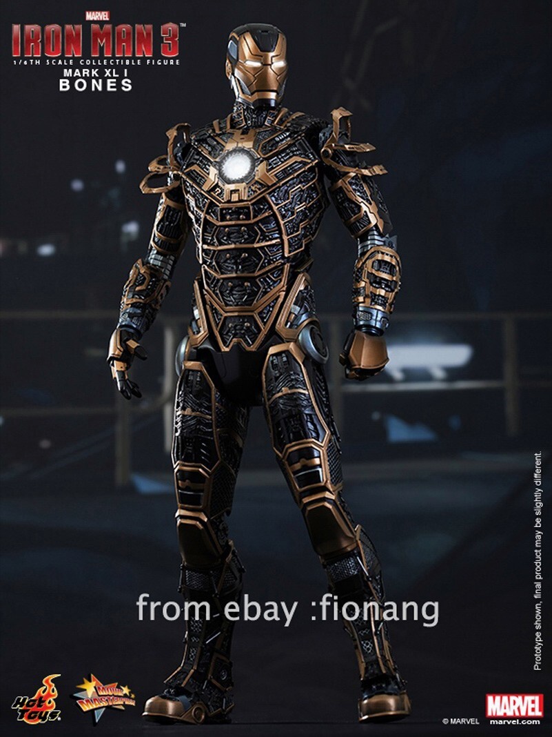 HotToys HT 1/6 Iron Man 3 Black Bones MK41 MMS251 | eBay HotToys HT 1/6 Iron Man 3 Black Bones MK41 MMS251 | eBay