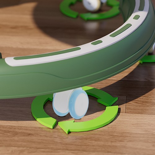 4 Stück Ersatzräder für Kinderwagen Lauflernhilfe Universal Babywagen Lauflernwagen - Bild 9 von 12