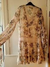 Image of Oasis Lace Dress Size 14