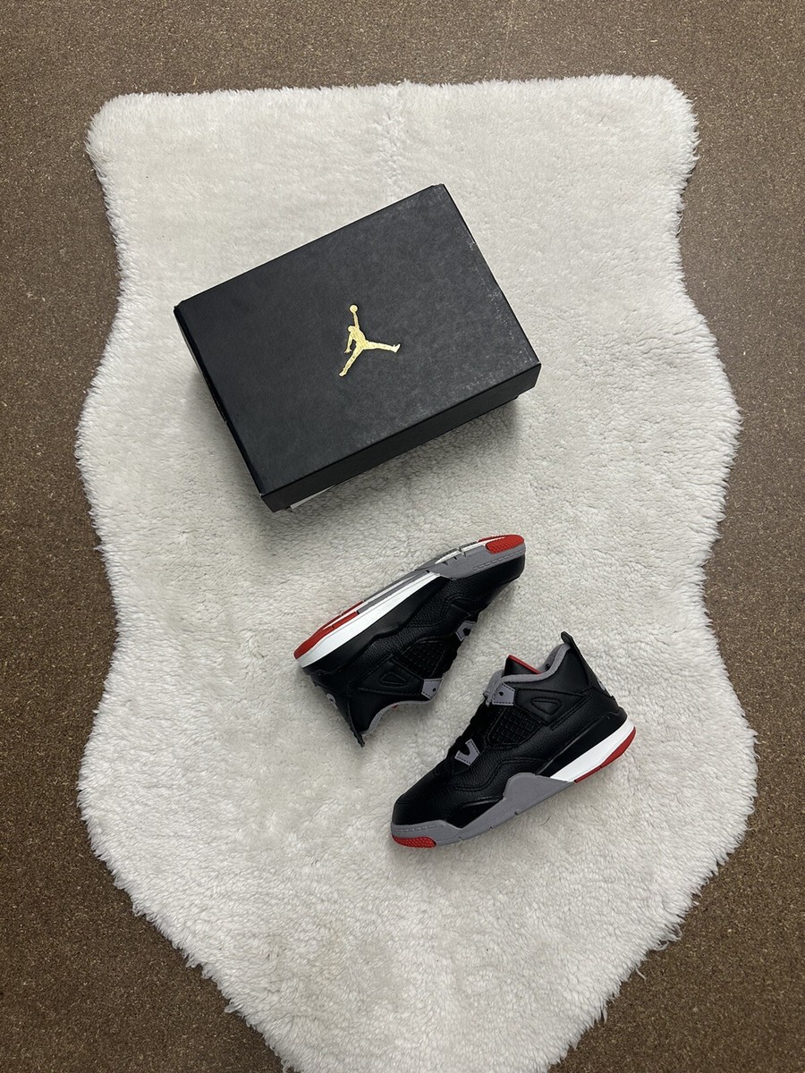 Nike Air Jordan 4 Bred Reimagined (TD) UK size 9.5 / 10c / 16cm 