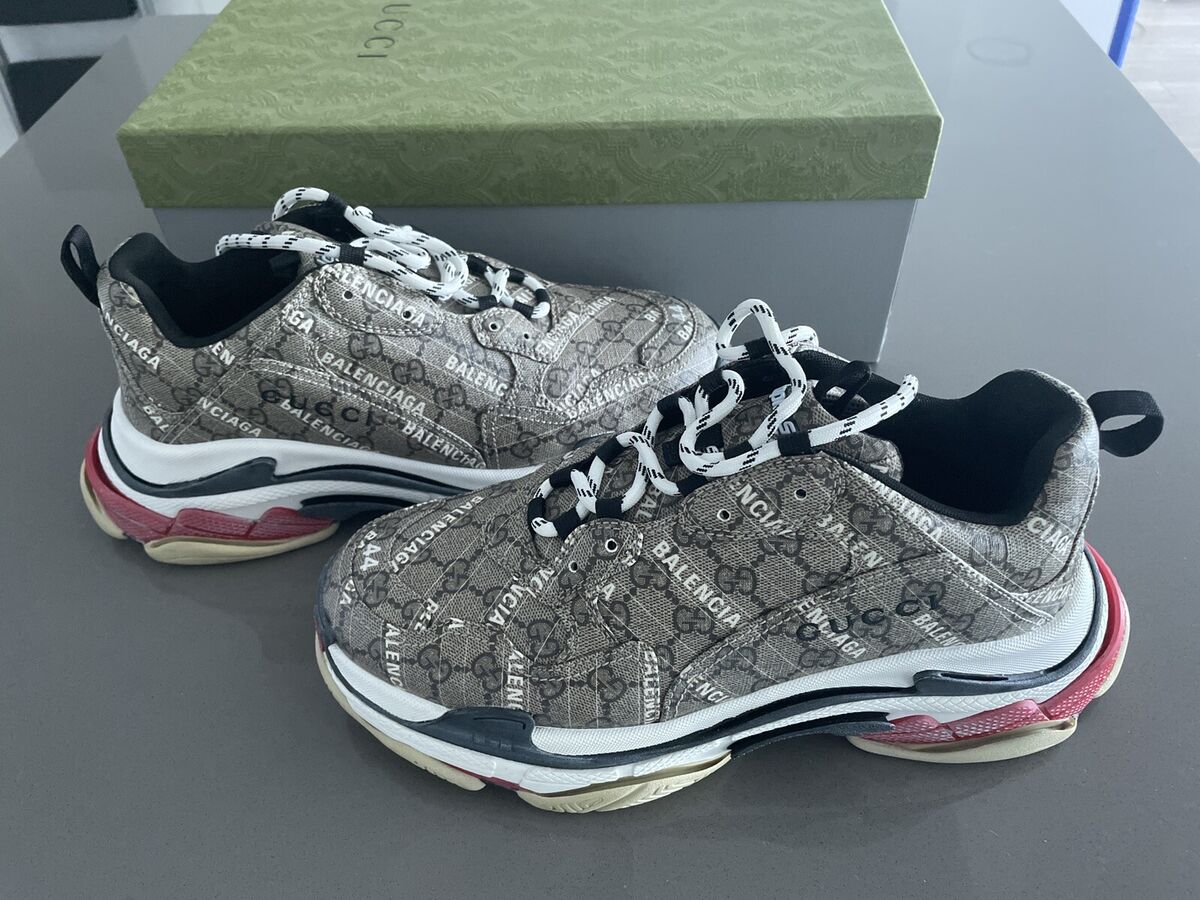 Balenciaga X Gucci Hacker Project Triple S Size 10.5/US 44 E Balenciaga X Gucci Hacker Project Triple S Size 10.5/US 44 E