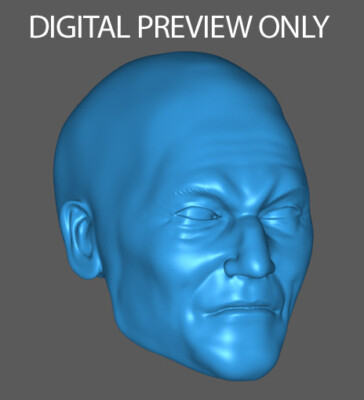 Professor X Picard Patrick Stewart C 1:12 scale Head 6