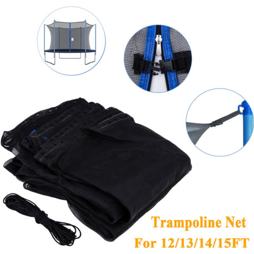 12/14/15/16 Fuß Trampolin Sicherheitsnetz Ersatz passt 6 8 Stangen rundes Gehäuse - Bild 3 von 22