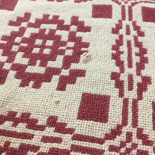 Fringe Throw Blanket Red Cream Pattern Tree Snowflake Christmas Winter Woods - Picture 11 of 24