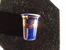 Dekor Romanov Fingerhut Kobalt Blaues Porzellan.Vergoldet Service Romanov. l